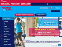 Tablet Screenshot of fitnessexpostores.com